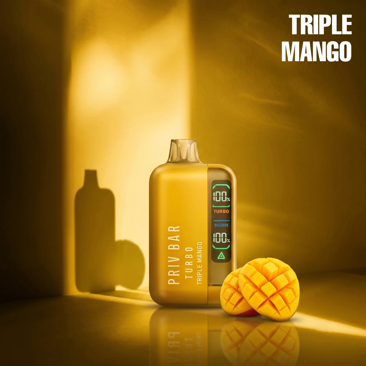 PRIV BAR TURBO – 15000 disposable vape - Triple Mango flavour