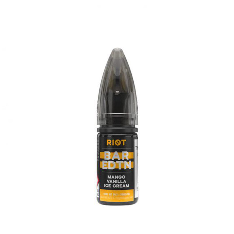 Riot Squad BAR EDTN Mango Vanilla Ice Cream 10ml Nic Salt E-Liquid
