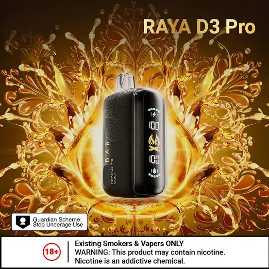 Elfbar Raya D3 Pro 30K Disposable Vape – 30,000 Puffs Rechargeable Vape with Smart Display, Triple Mesh Coil & Adjustable Modes