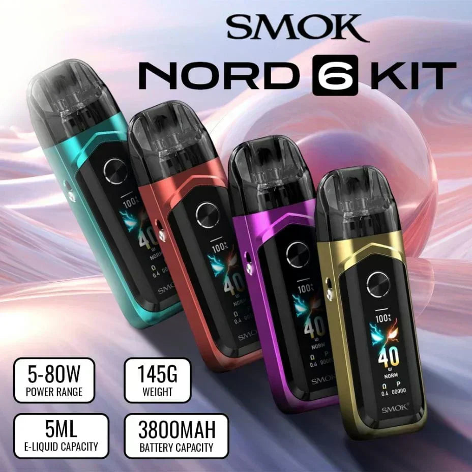 SMOK Nord 6 Pod Kit | 80W Touchscreen Vape Kit