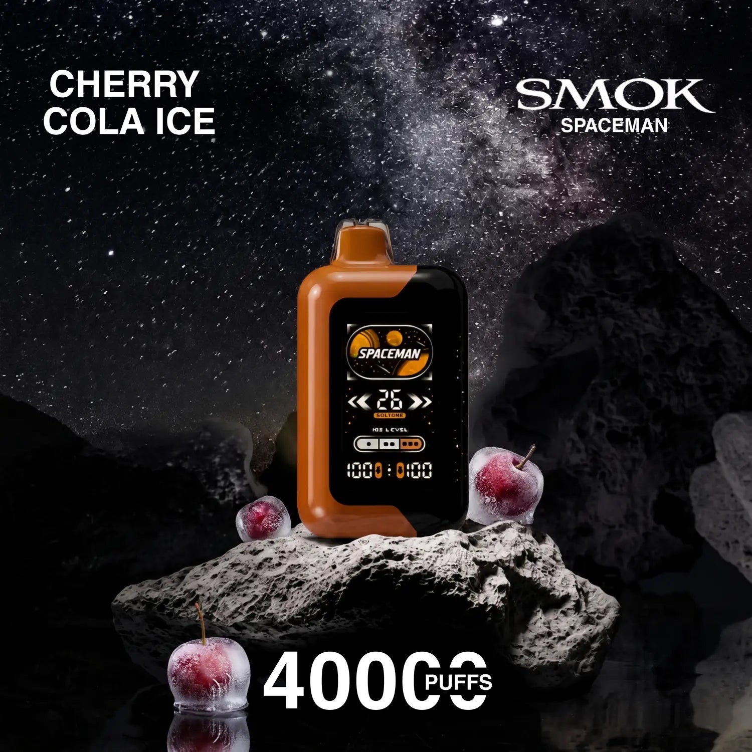SMOK Spaceman Adjustable Ice Nic 40000 disposable vape - Cherry Cola Ice flavour