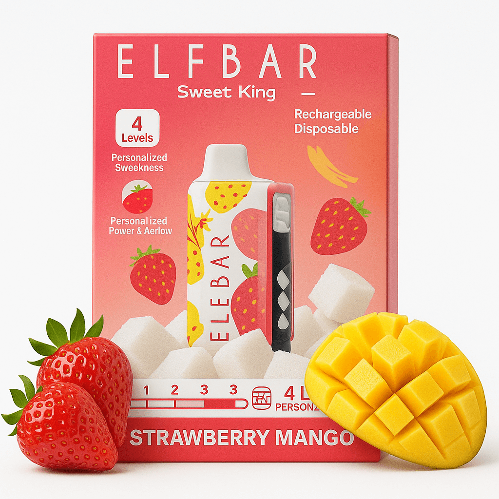 Elfbar Sweet King 30K Disposable Vape – 30,000 Puffs Rechargeable Vape with Adjustable Sweetness, Mesh Coil & Smart Display