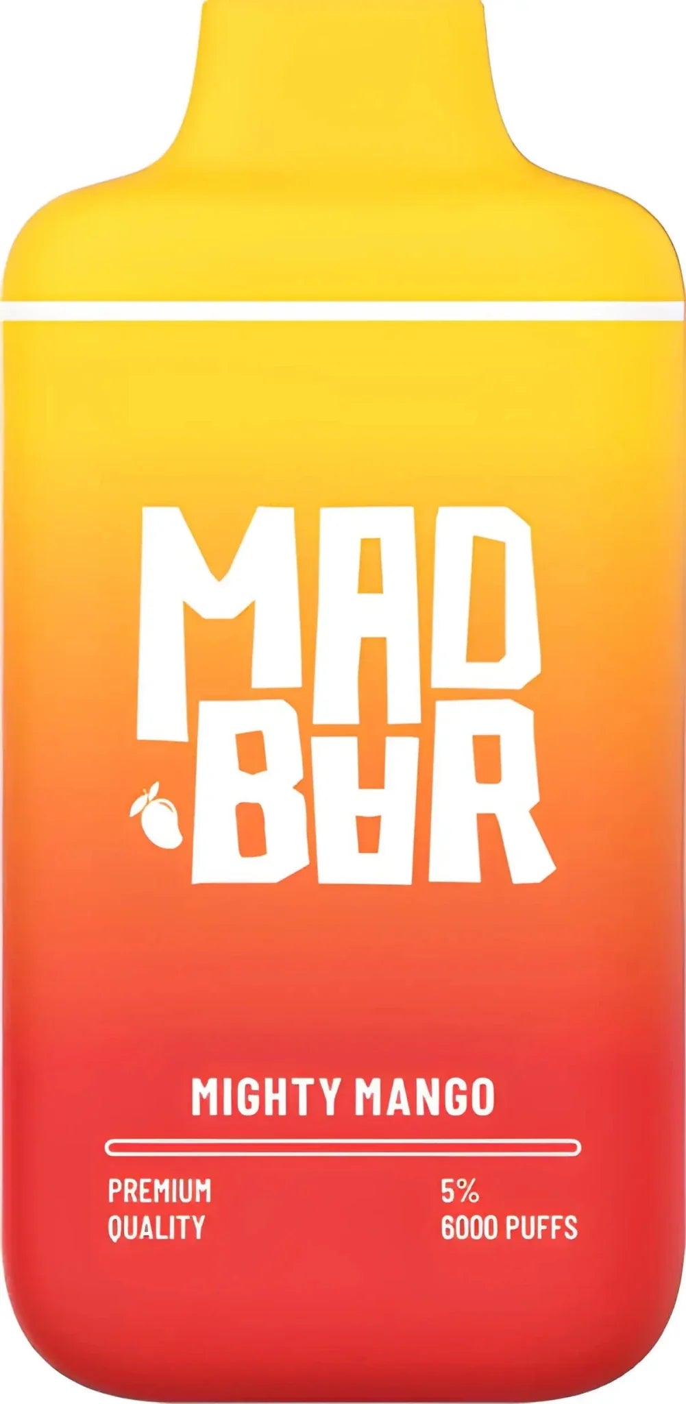 Mad Bar Disposable Orange and White E-Liquid 650mAh Puff Mad