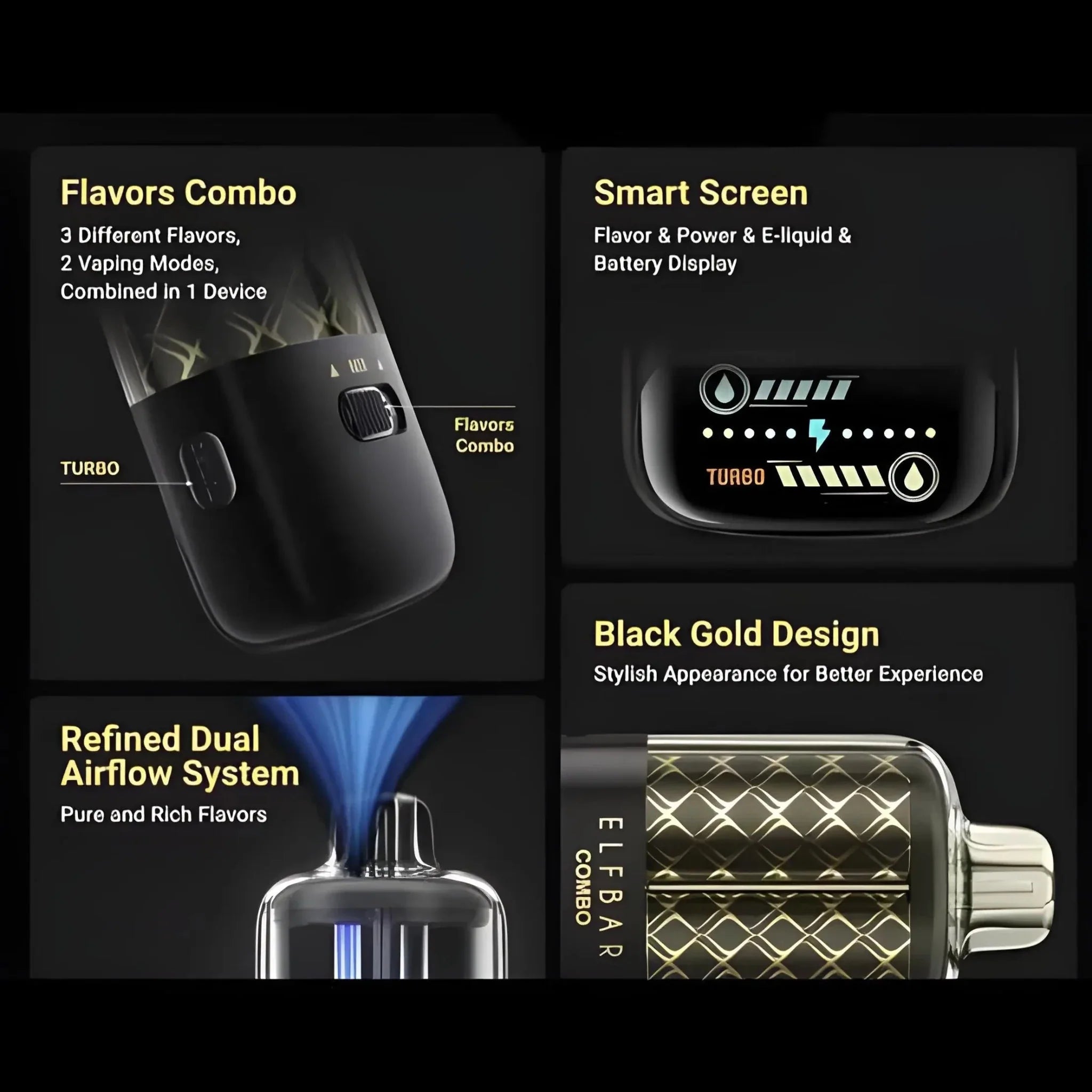 ELF BAR COMBO 25000 Puffs Dual Flavors Disposable Vape India