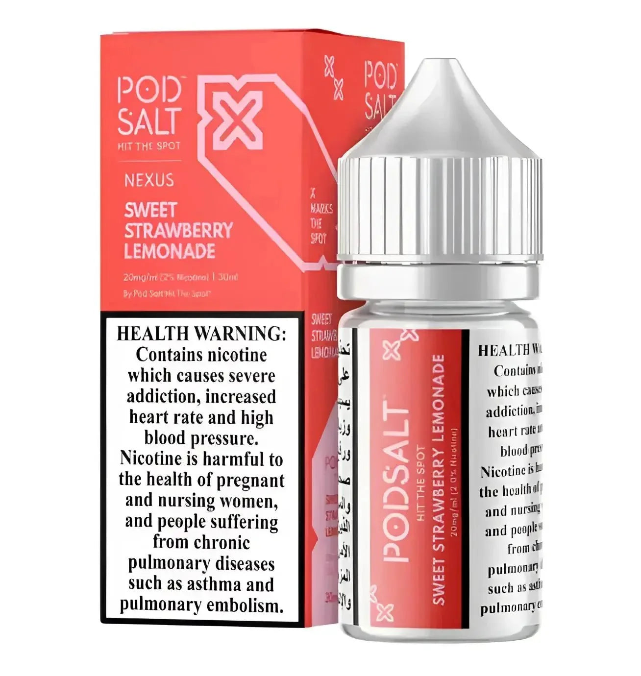 Sweet Strawberry Lemonade Ice - Pod Salt Nexus Nic Salt 30ML | Vape Mash India