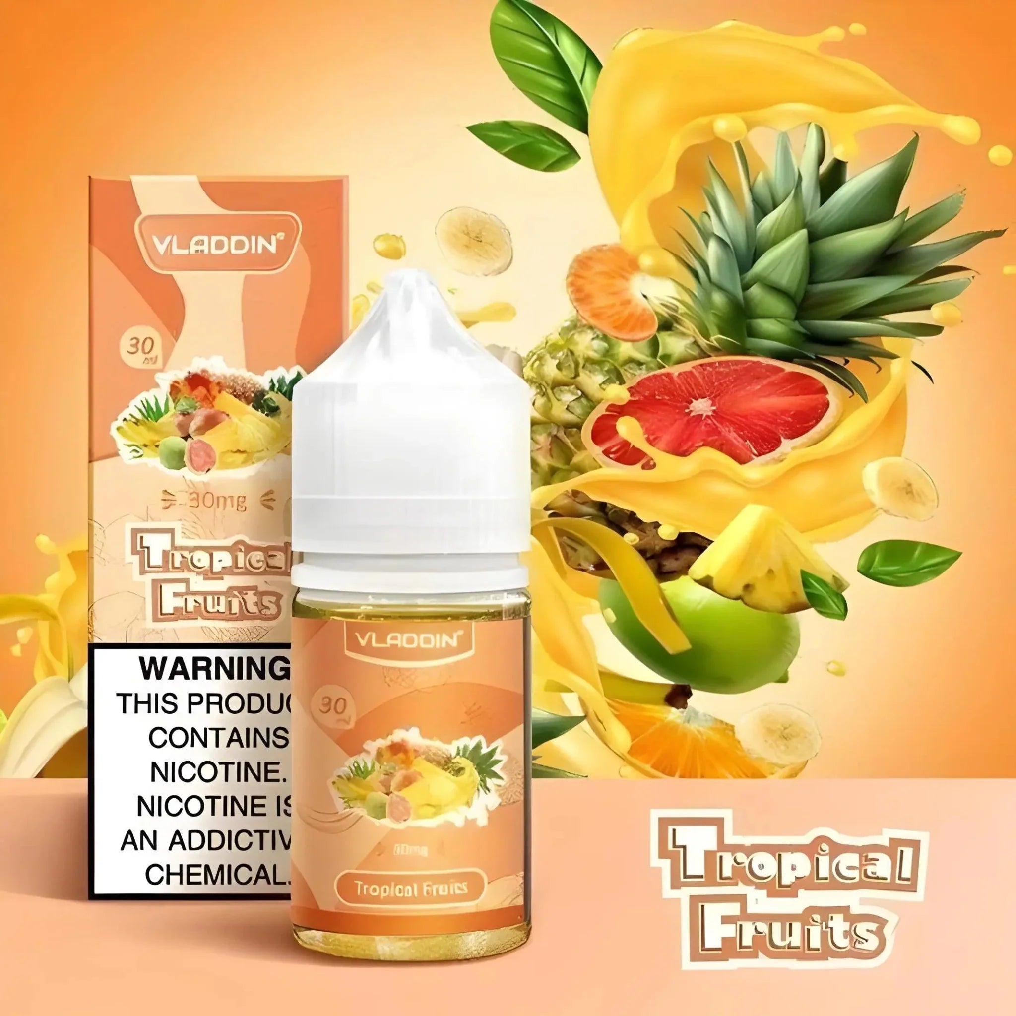 Tropical Fruits – Vladdin Nic Salt | 30ML Vape Juice | 30MG / 50MG | Vape Mash India