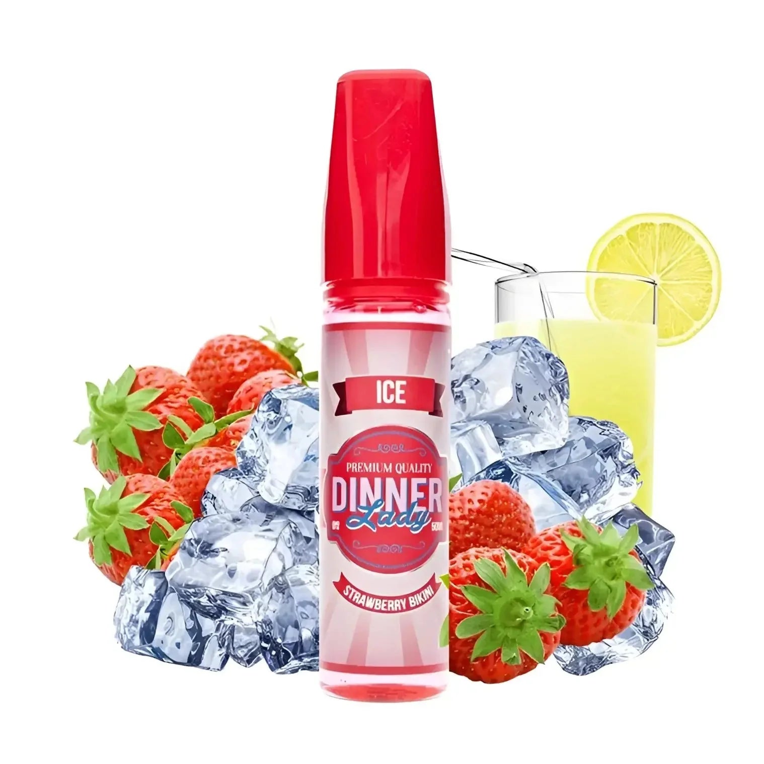 Strawberry Bikini Ice 60ml Vape Juice (3mg / 6mg) – Dinner Lady | Vape Mash India