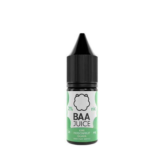 Baa Juice Kiwi Passionfruit Guava 10ml Nic Salt E-Liquid