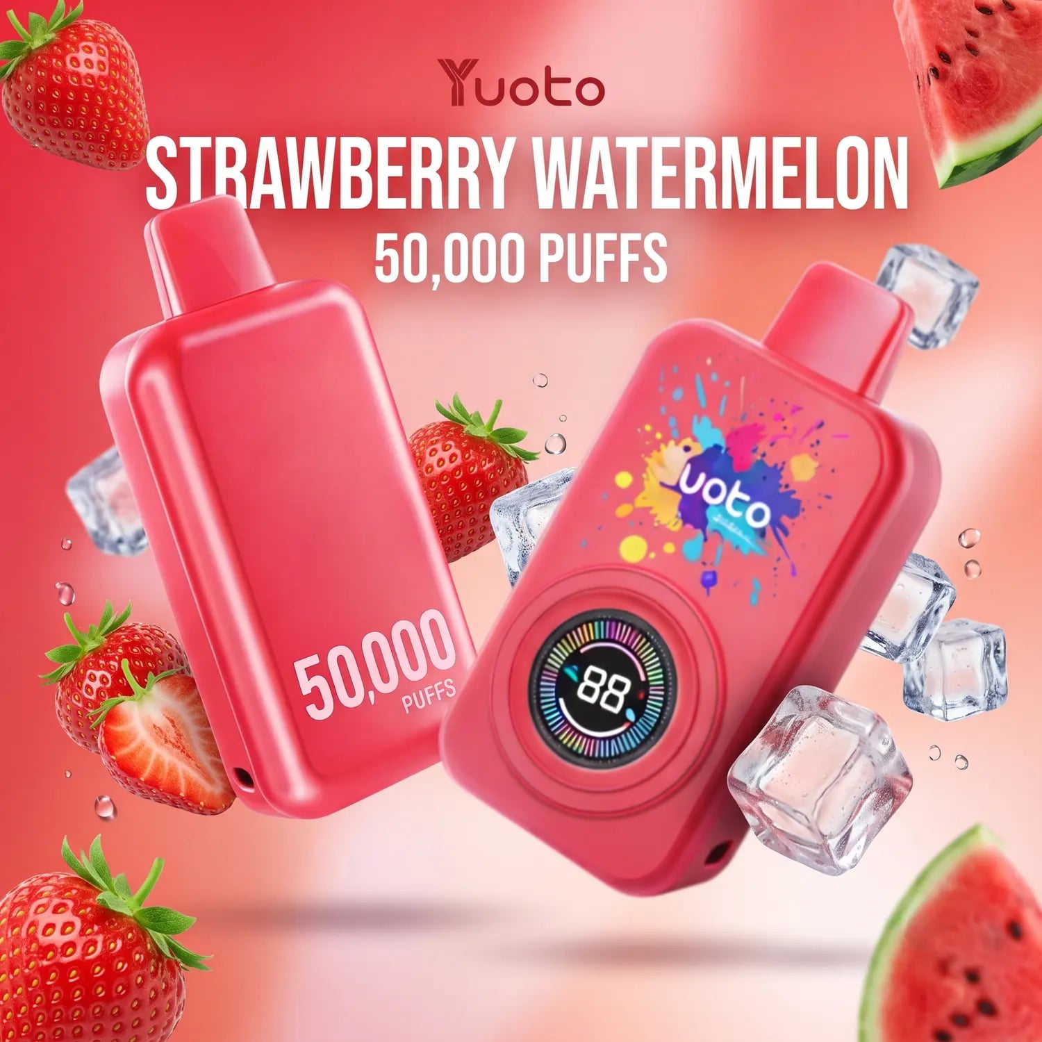Yuoto Lens 50000 disposable vape - Strawberry Watermelon flavour